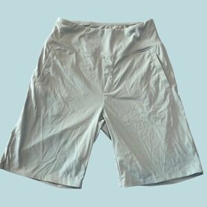 Santiny Commission Shorts L Sage Green Four-Way Stretch Pockets